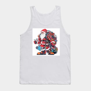 Santa Claus & Cyberpunk 3 Tank Top